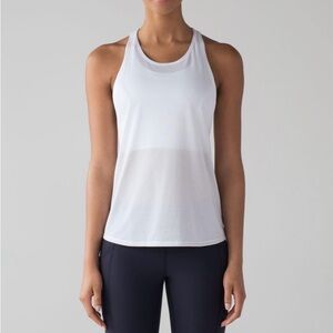 Lululemon Pushing Limits Tank White Size 4 W1ADJS